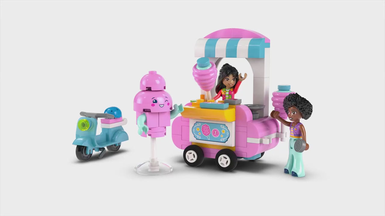LEGO friends suikerspinkraam en scooter set