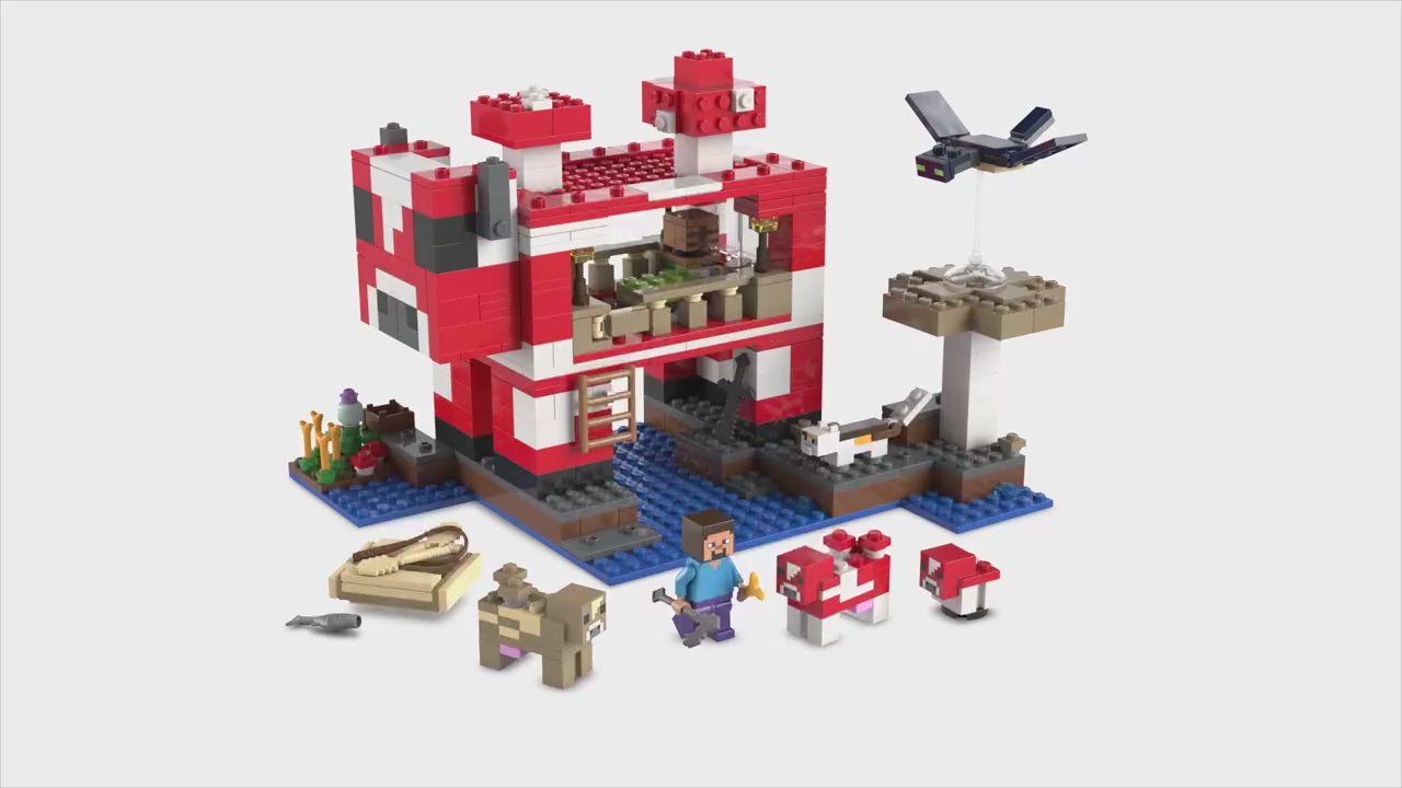 LEGO minecraft het mooshroom huis gaming