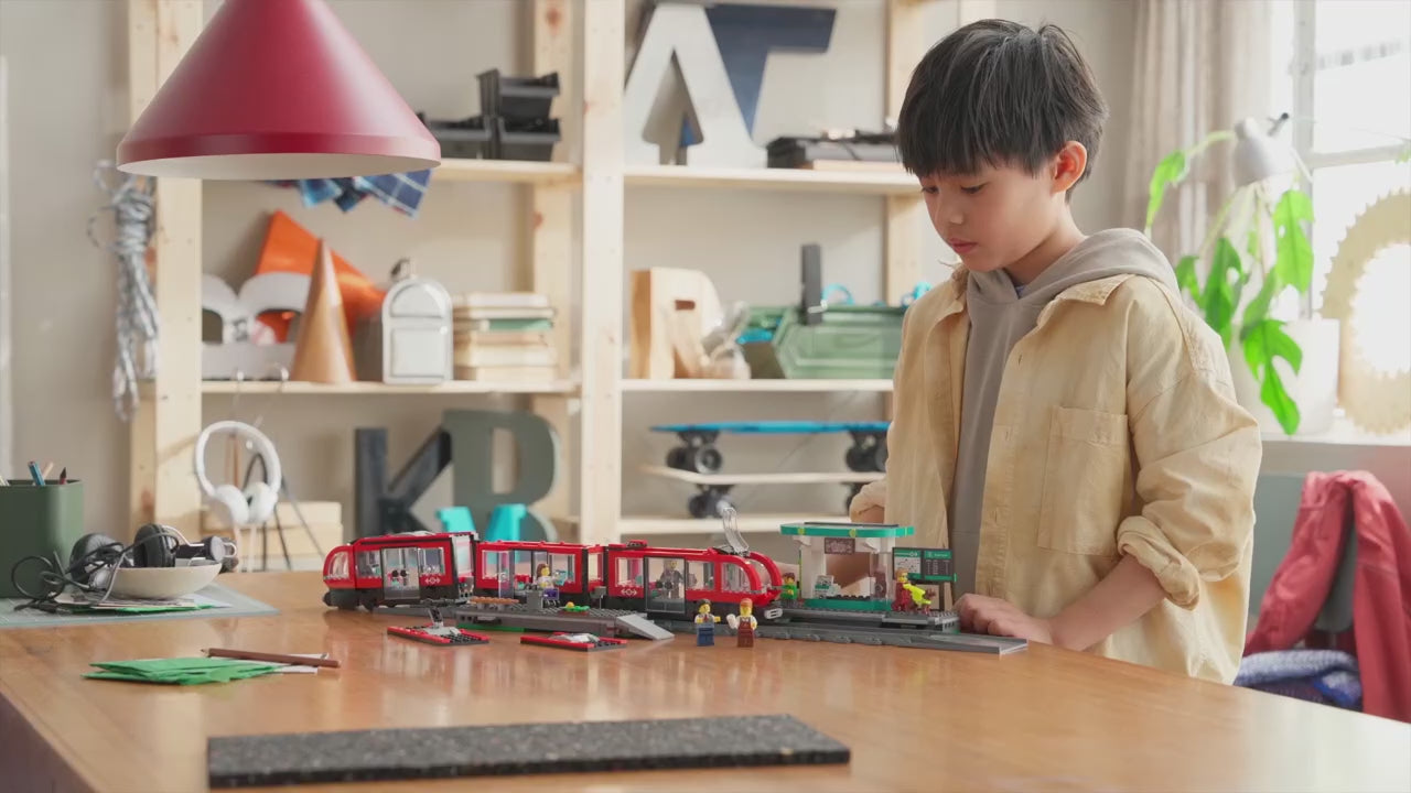 LEGO city stadstram en station set