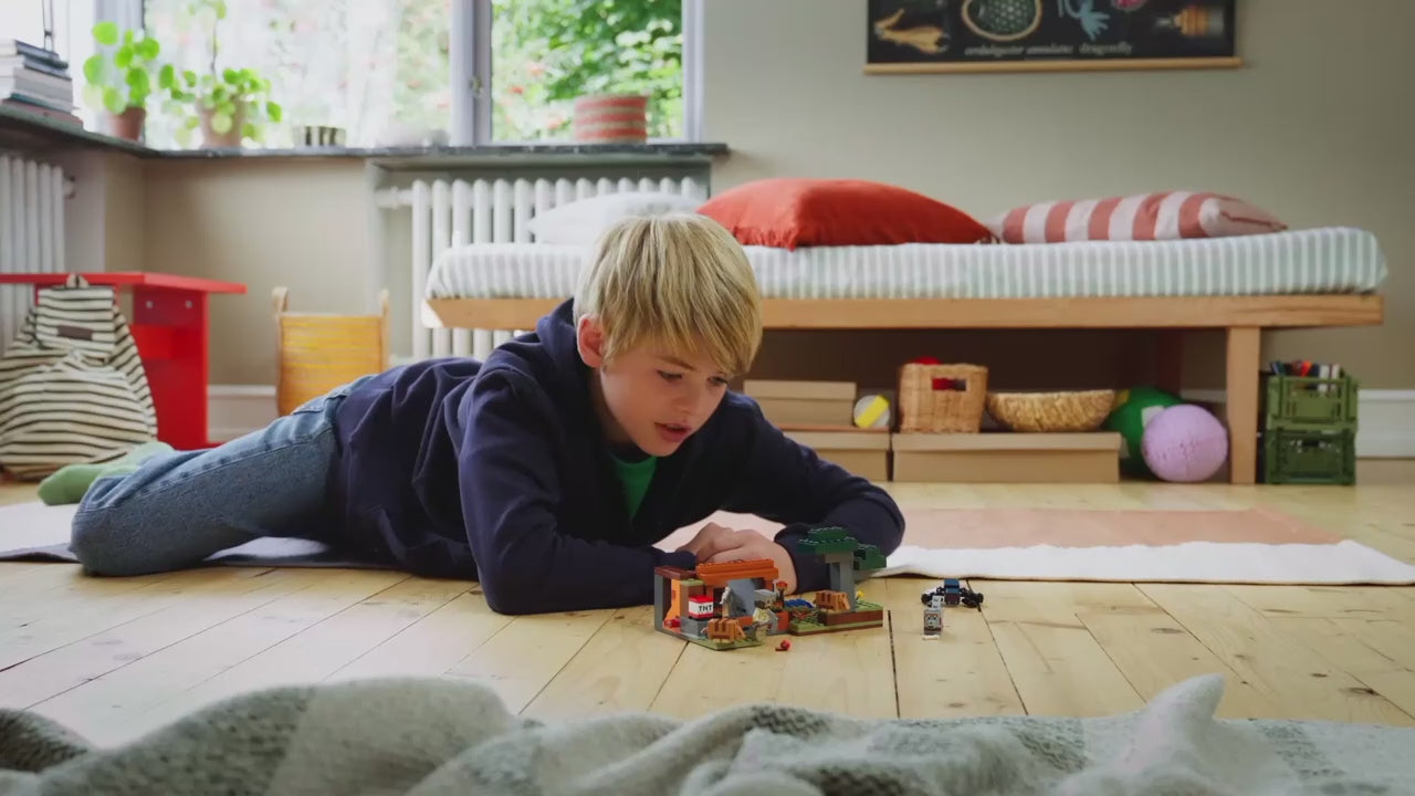 LEGO minecraft de gordeldieren bij de mijn