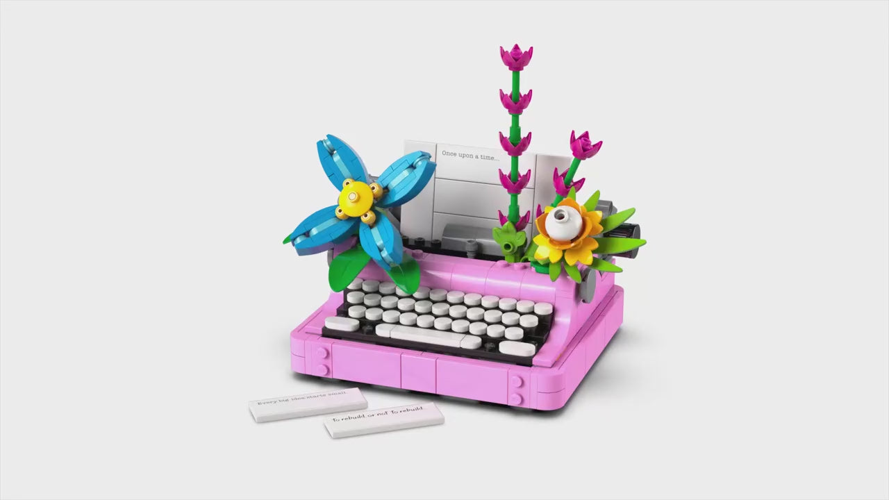 LEGO creator 3-in-1 typemachine met bloemen speelset
