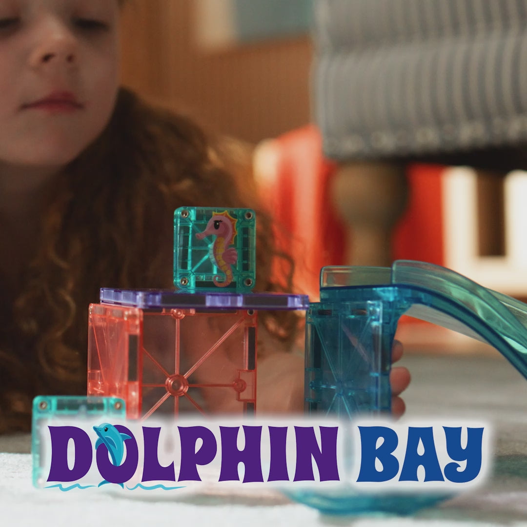 magna-tiles magnetische tegels dolphin bay - 13st | 262013DB | video