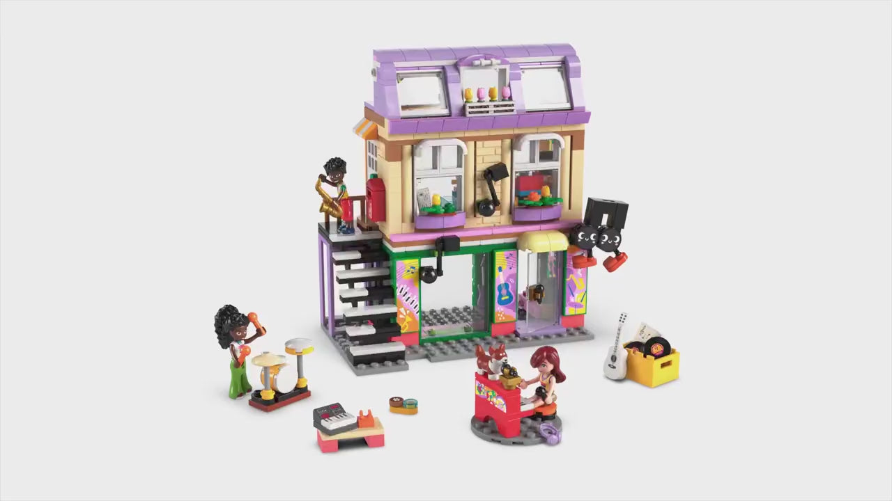 LEGO friends muziekwinkel en appartement bouwset
