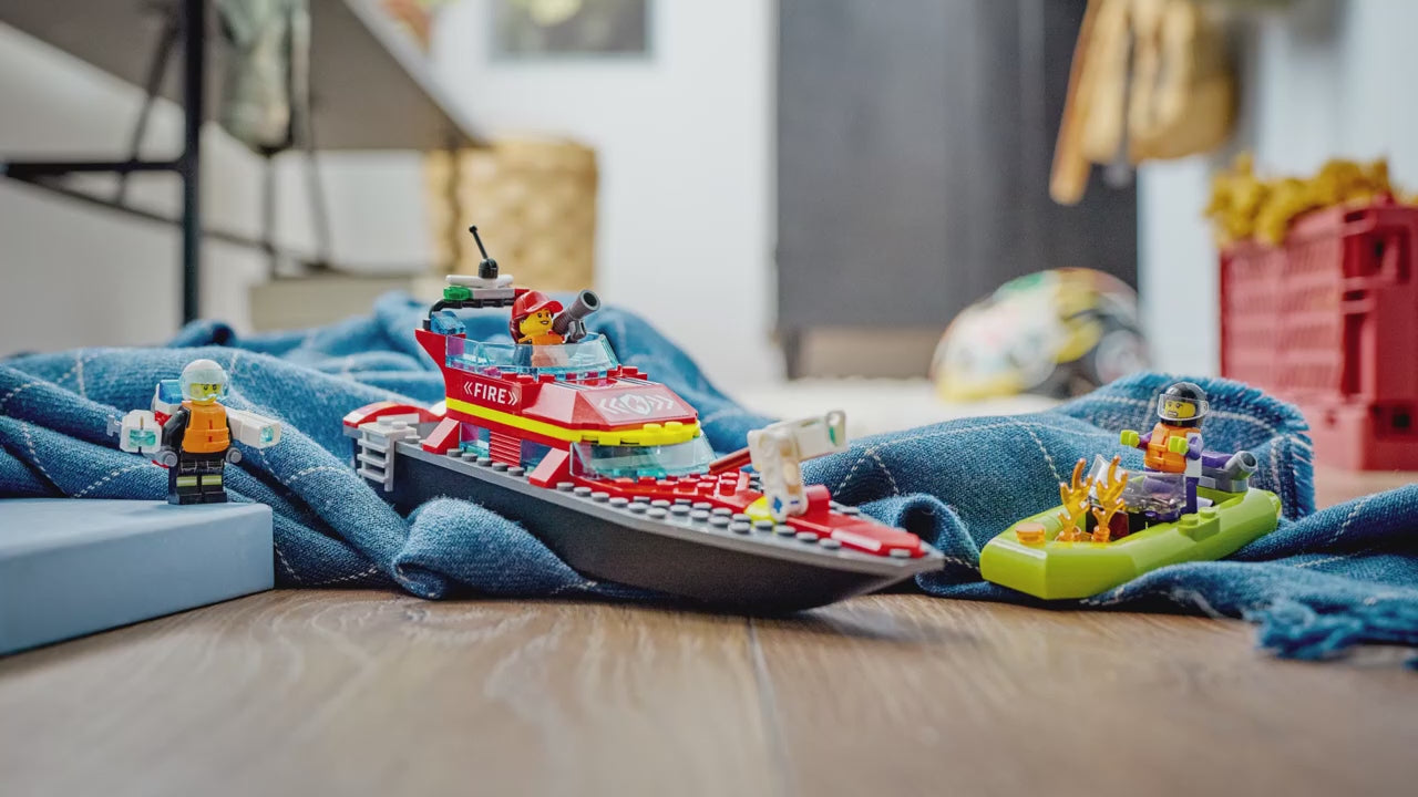 LEGO city reddingsboot brand  bouw- en speelset (144 onderdelen)