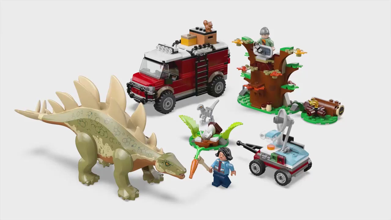 LEGO jurassic world dinosaurusmissies stegosaurus ontdekking