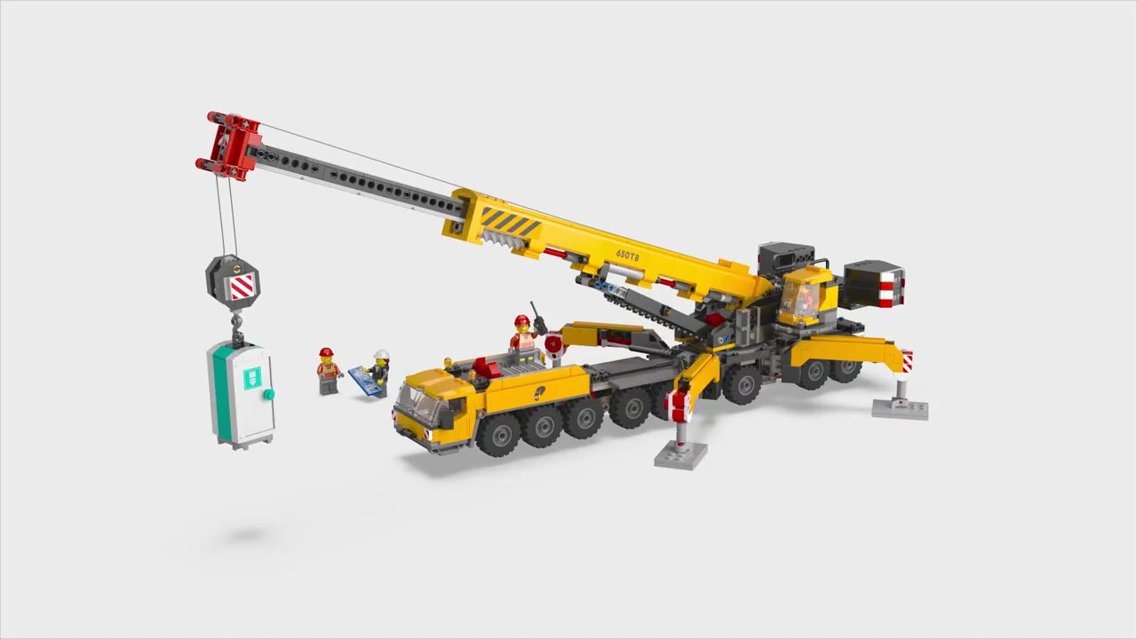 LEGO city gele mobiele bouwkraan set