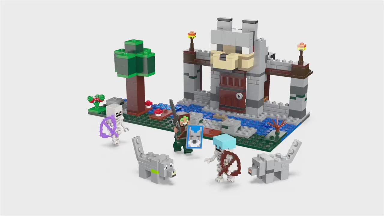 LEGO minecraft de wolvenburcht speelset met fort