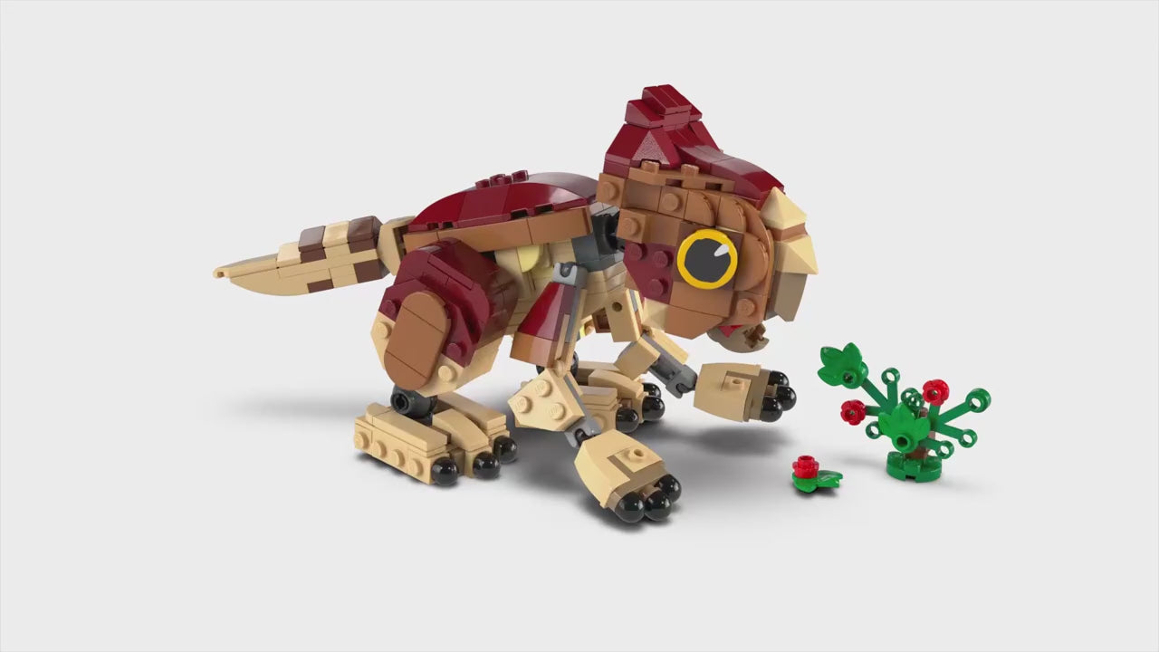 LEGO jurassic world babydinosaurus dolores aquilops set