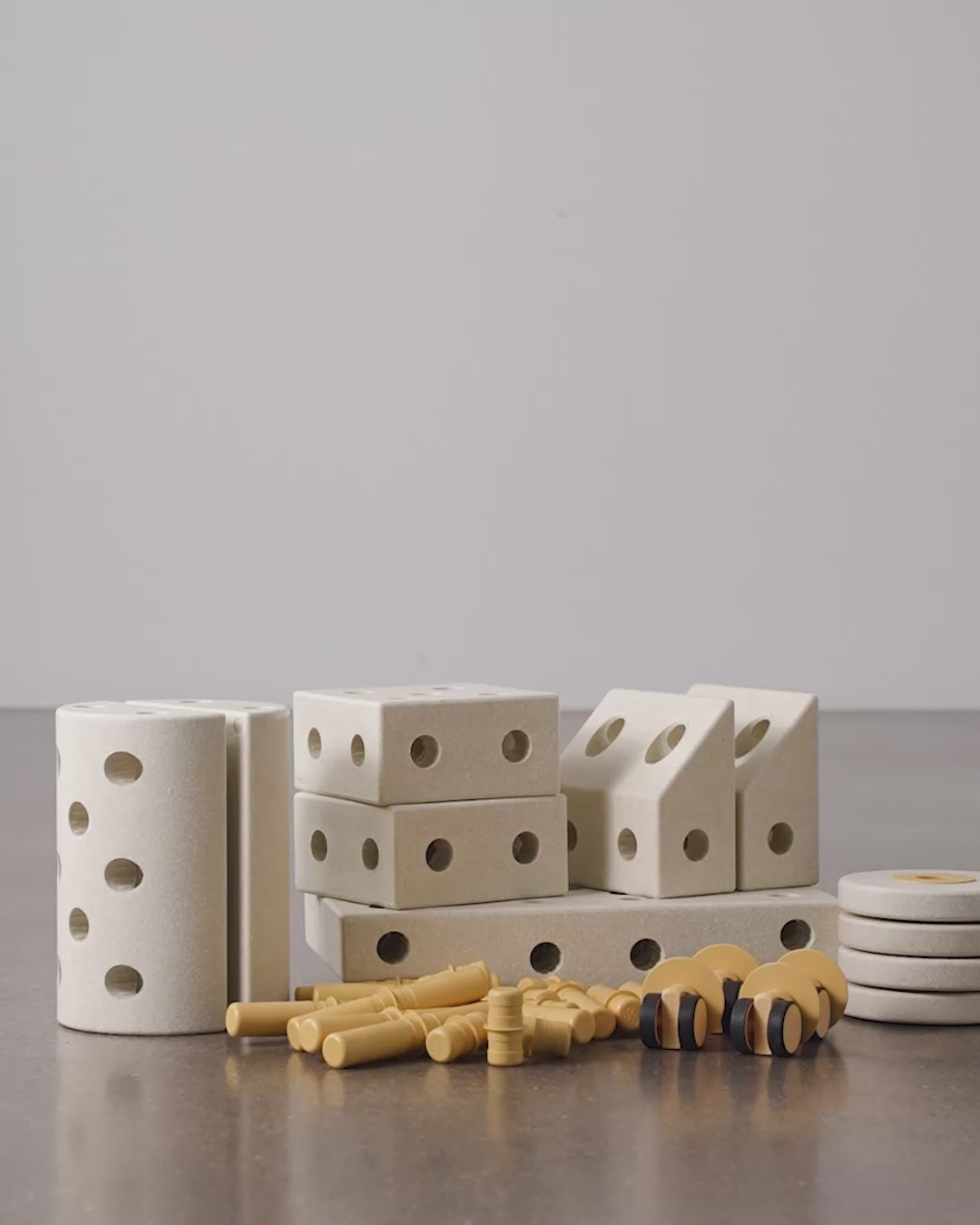 modu bouwset dreamer - sand grey - 34st | M-SET-DRE-SG-HY | video