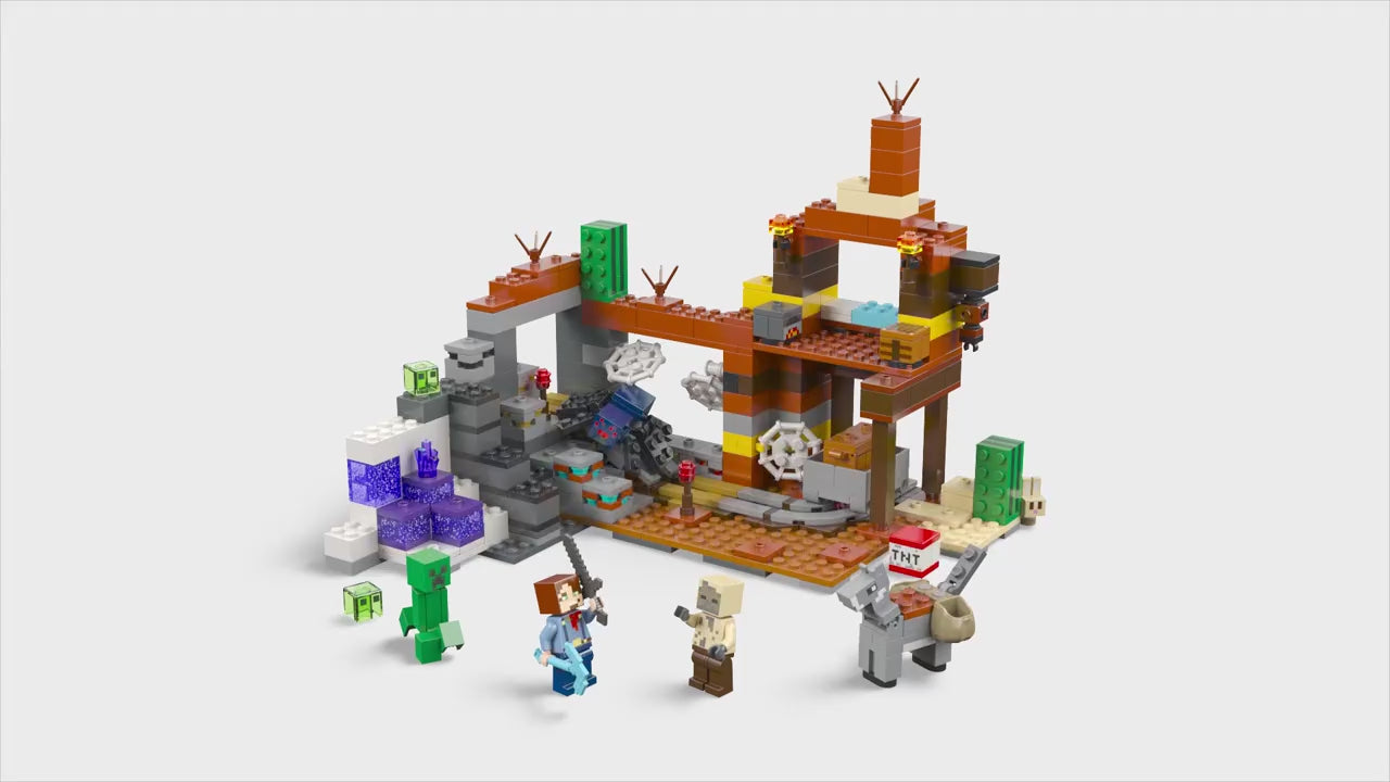 LEGO minecraft de woestenijmijnschacht