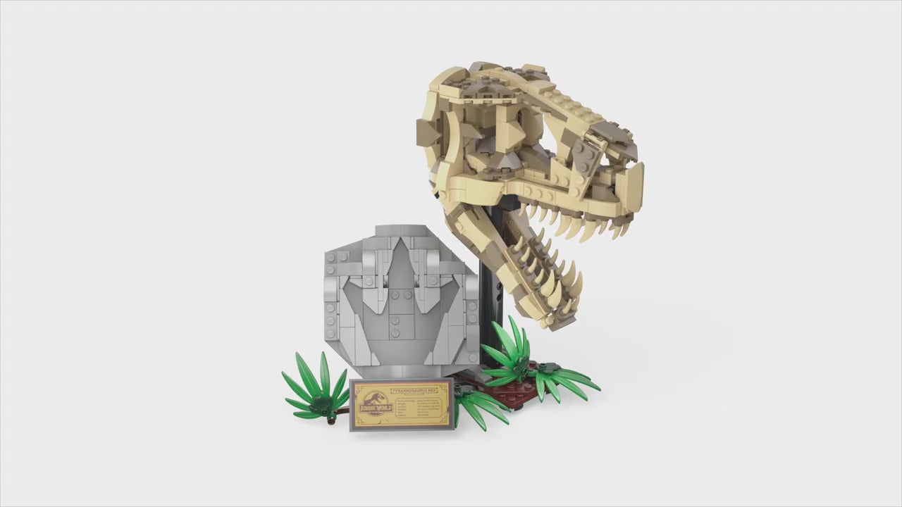 LEGO jurassic world dinosaurusfossielen t. rex schedel