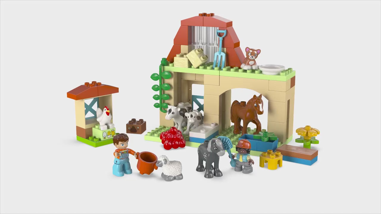 LEGO DUPLO stad dieren verzorgen op de boerderij