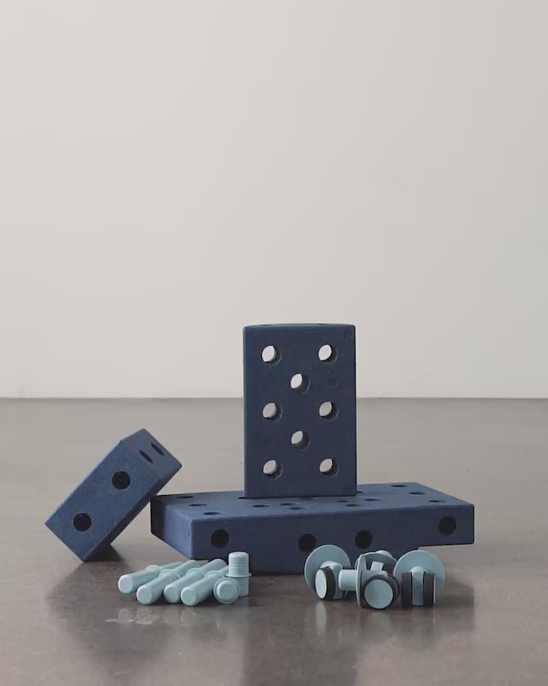 modu bouwset curiosity - blauw - 14st | M-SET-CUR-DB-SB | video