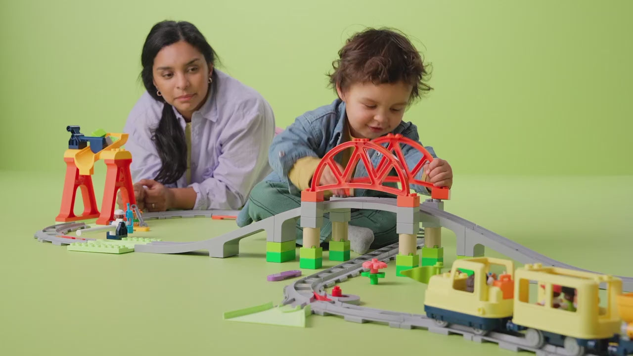 LEGO DUPLO stad treinbrug en rails uitbreidingsset