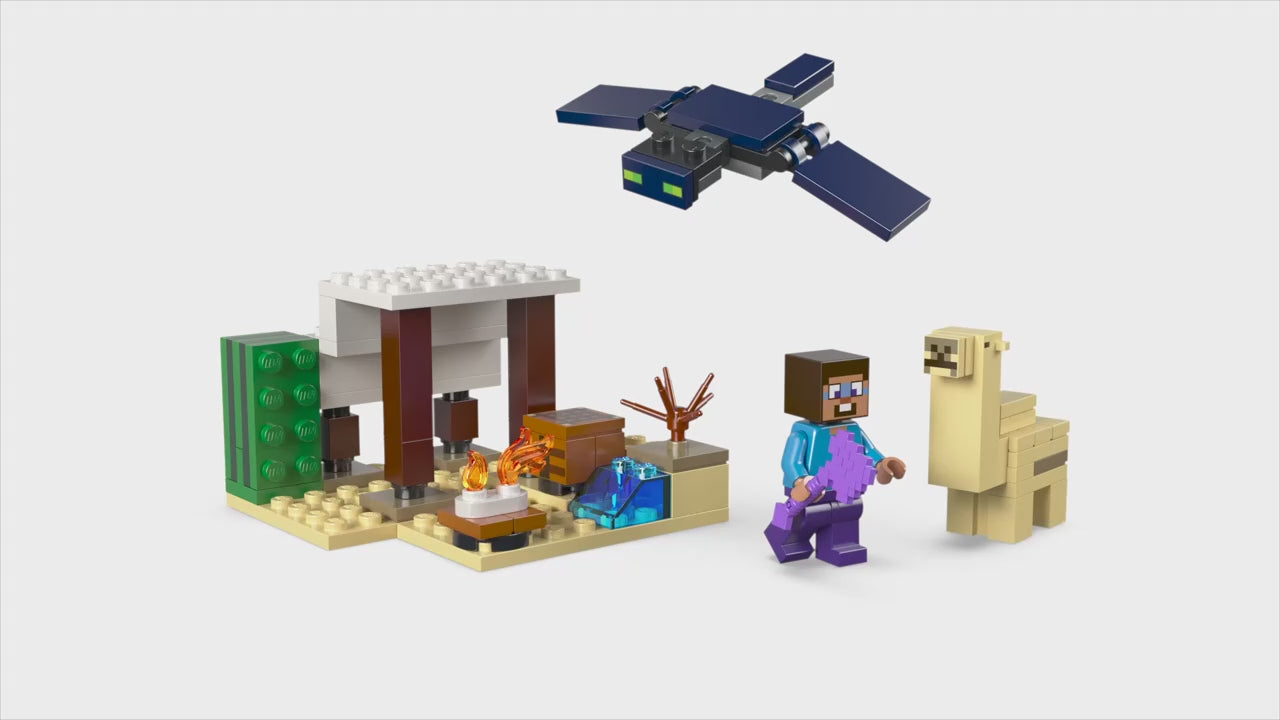 LEGO minecraft steve's woestijnexpeditie set
