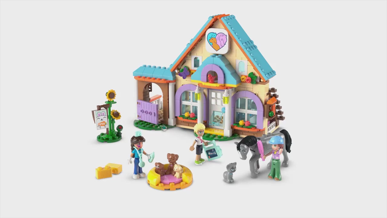 LEGO friends dierenkliniek voor paarden en huisdieren