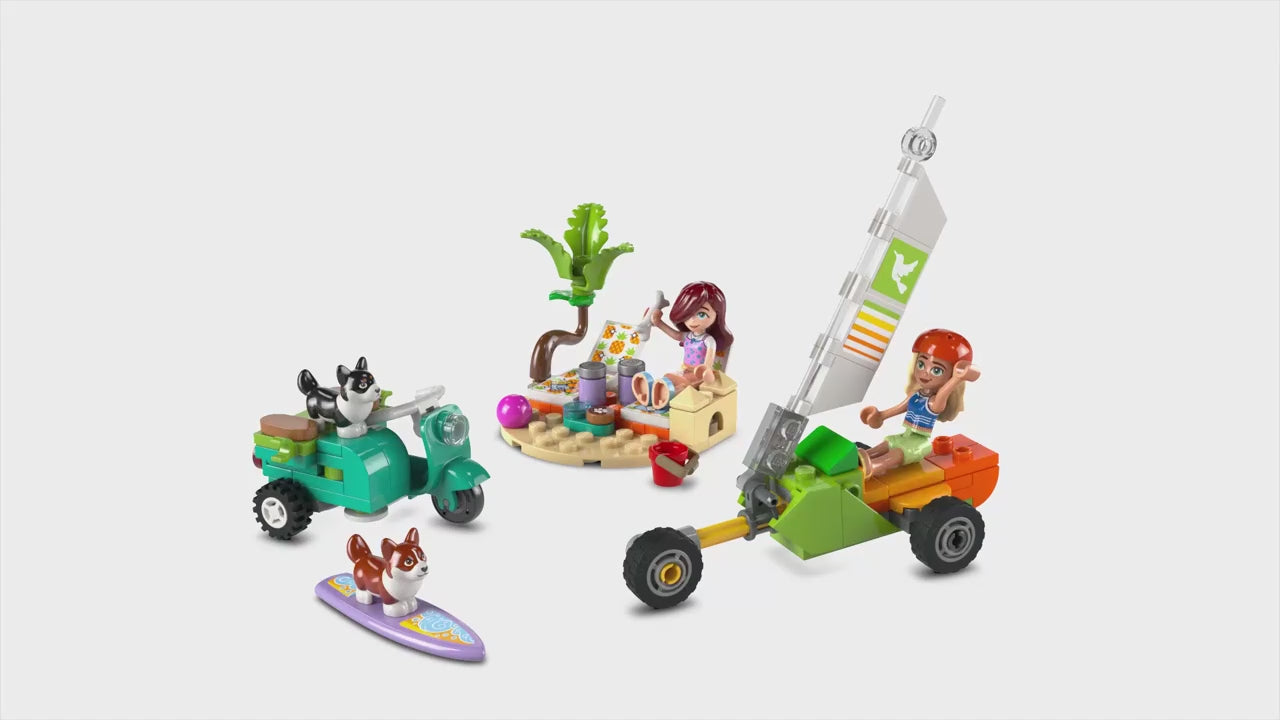 LEGO friends surf- en scooterplezier met de honden