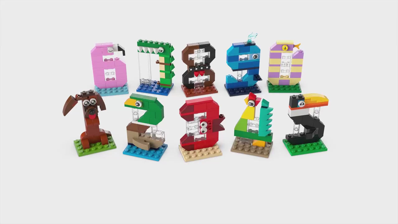 lego verjaardagscijfers dieren | 40807 | 6