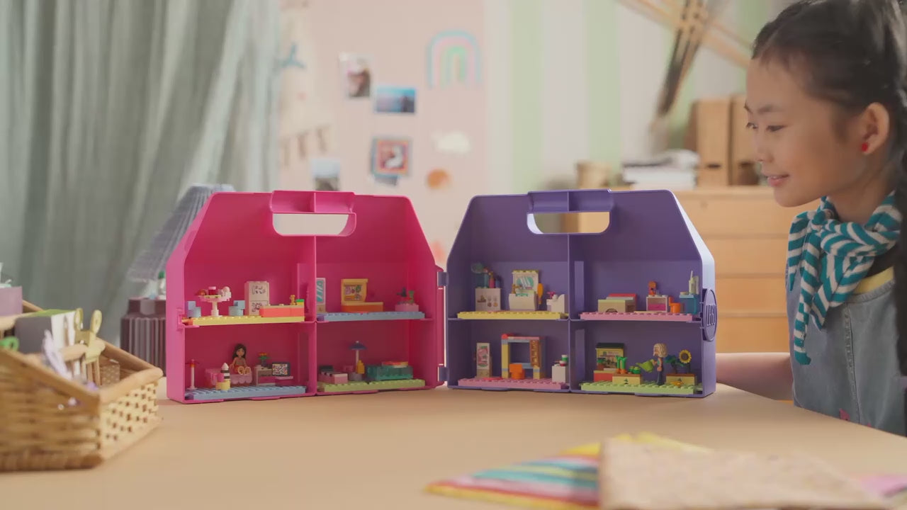 lego friends creatieve poppenhuiskoffer poppenhuis met poppetjes | 42697 | 6