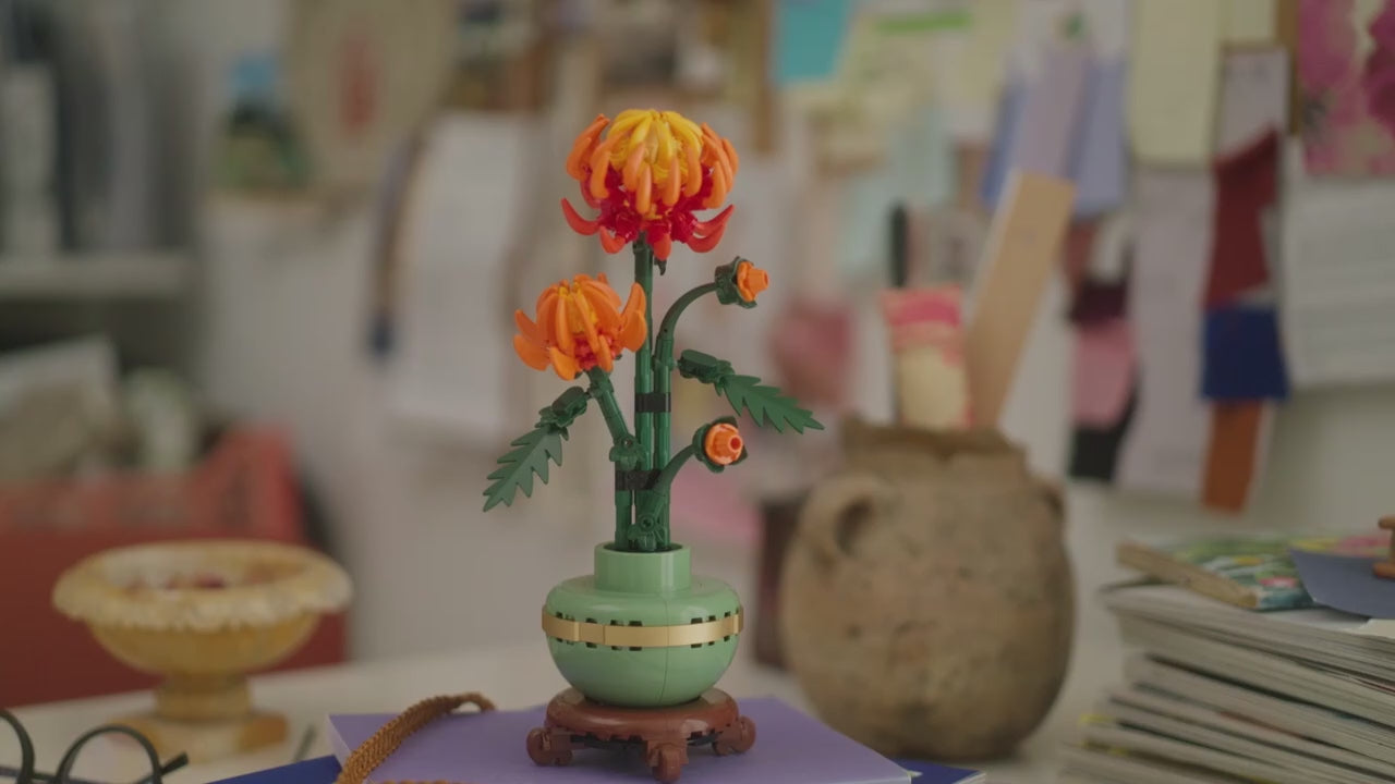 LEGO botanicals chrysant decoratieve bloemenbouwset