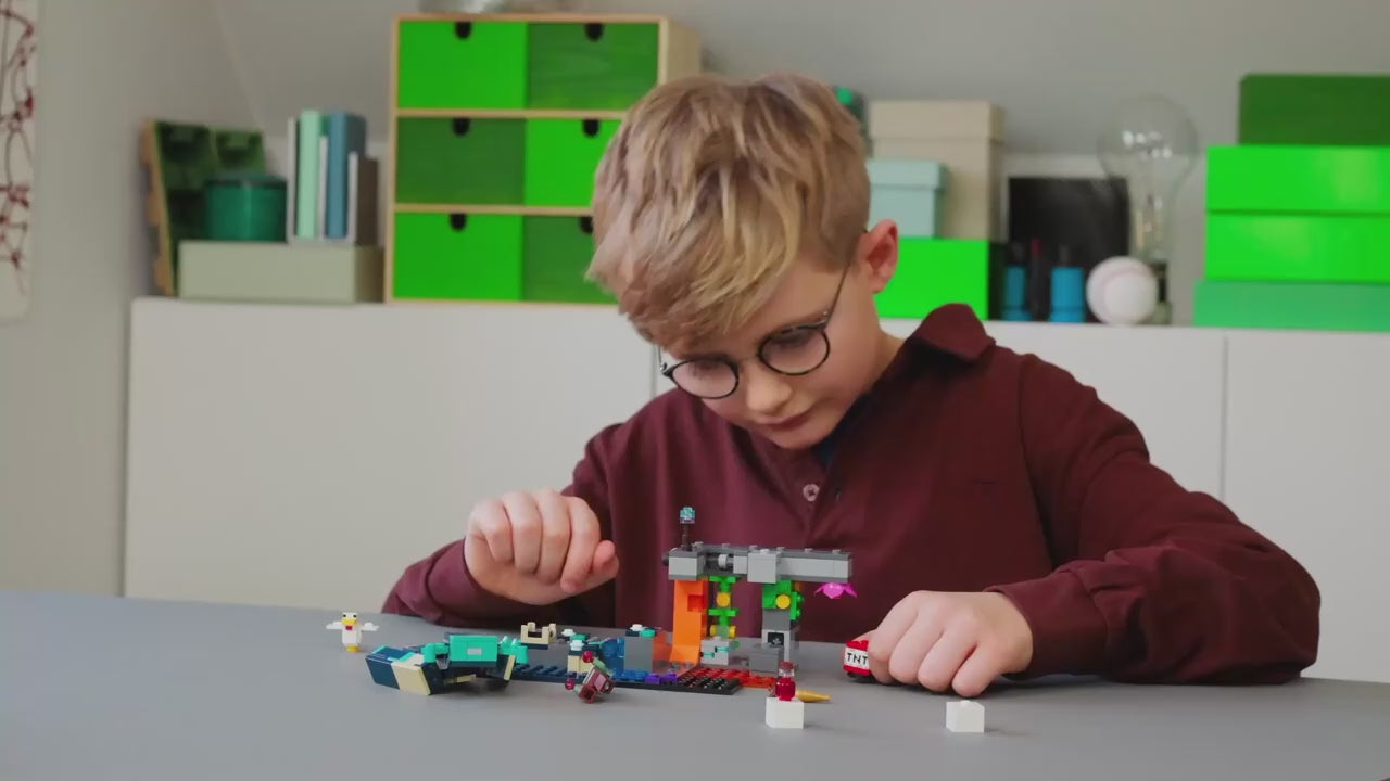 LEGO minecraft de ontmoeting met de opzichter