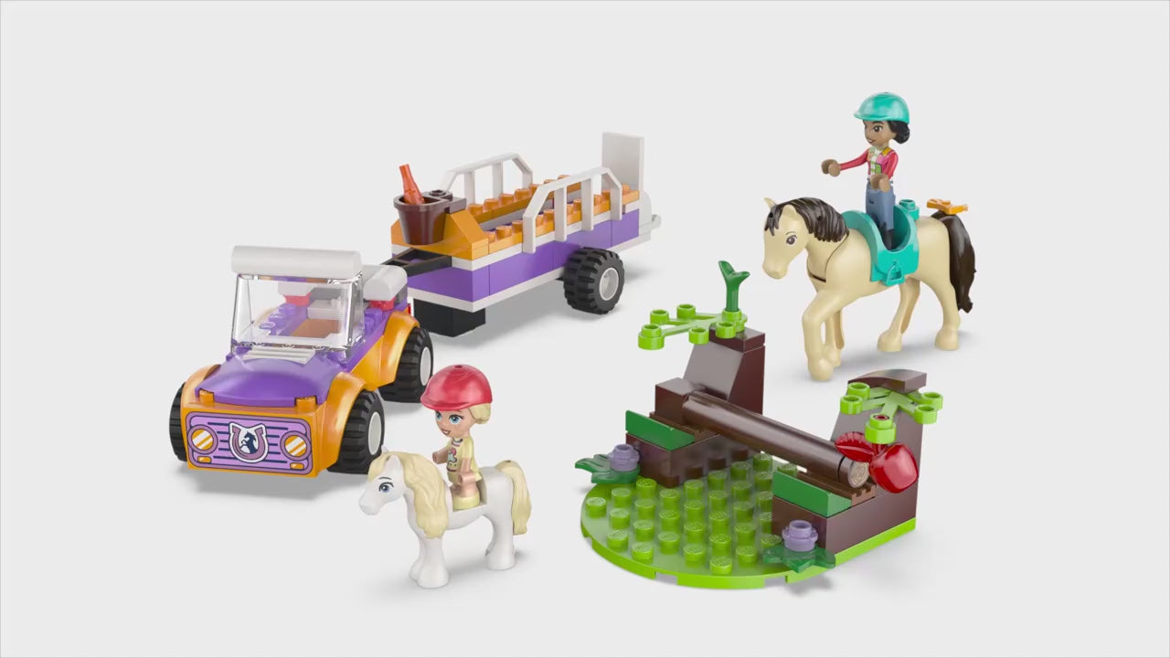 LEGO friends paard en pony aanhangwagen