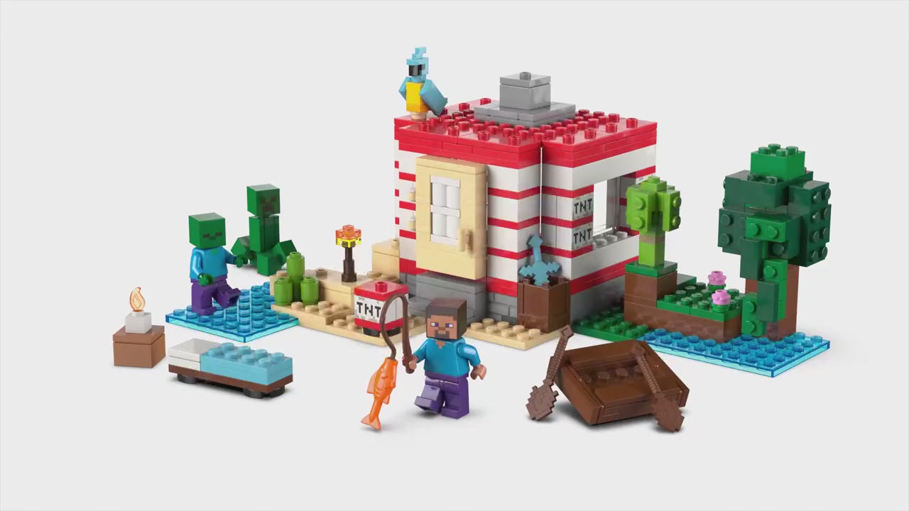 LEGO minecraft het tnt junglehuis videogameset