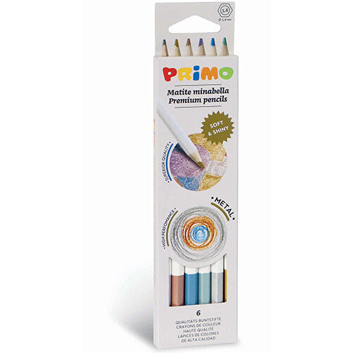 primo minabella kleurpotloden metallic - 6st | 245009571 | 0