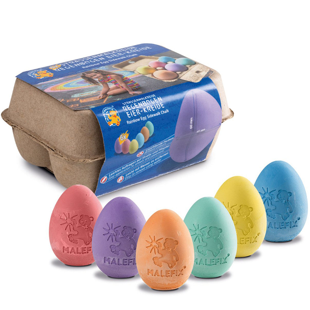 pustefix stoepkrijt eieren - 6st | 4825001 | 1