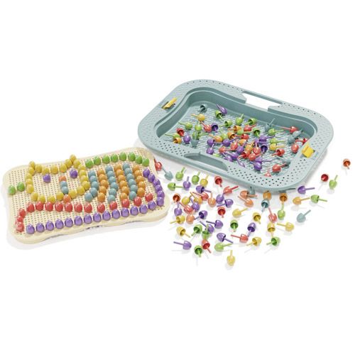 quercetti playbio mozaïekpuzzel fantacolor - 160st  | QT80903 | 1