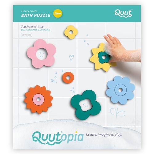 quut badpuzzel bloemen - 10st | QA171713 | 2