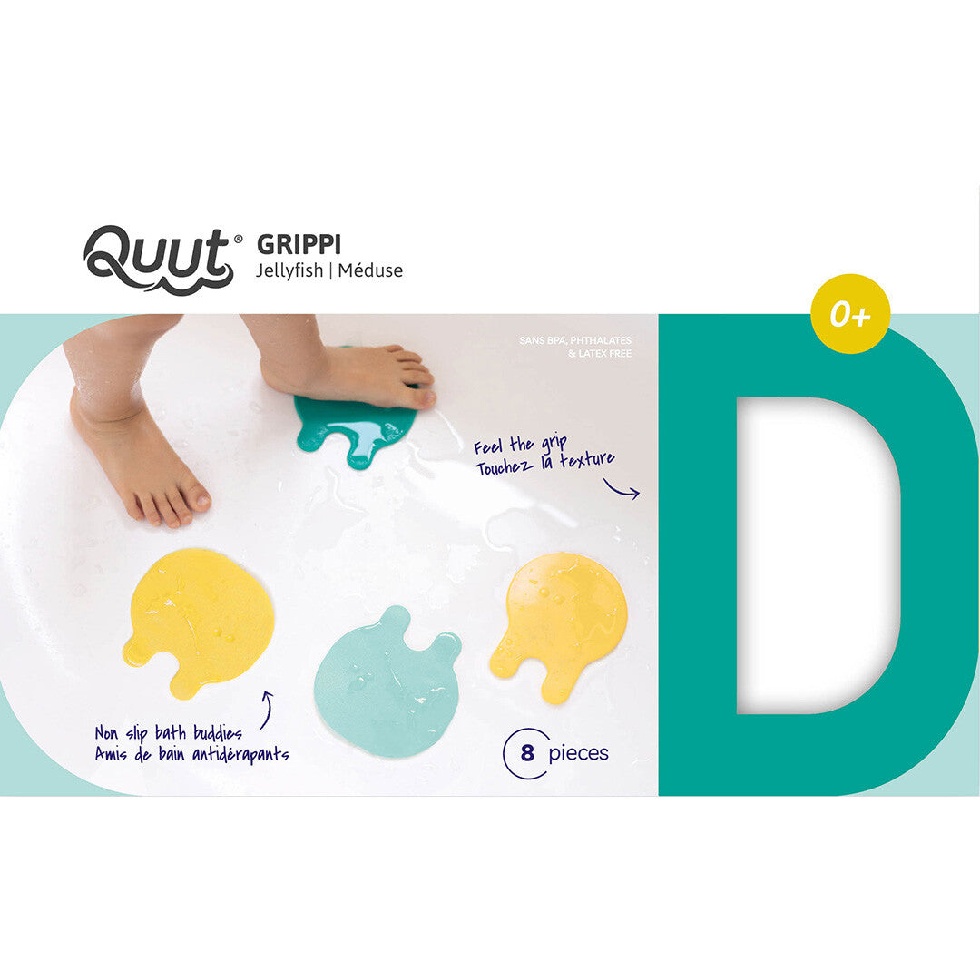 quut mini badmatjes grippi - minty yellow - 8st | QA173656 | 0