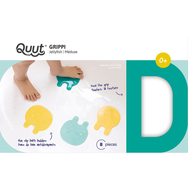 quut mini badmatjes grippi - minty yellow - 8st | QA173656 | 0
