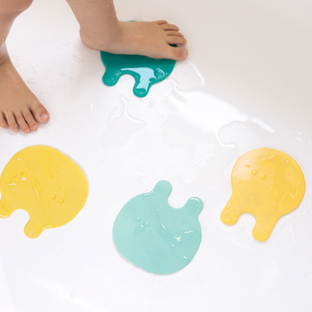 quut mini badmatjes grippi - minty yellow - 8st | QA173656 | 1