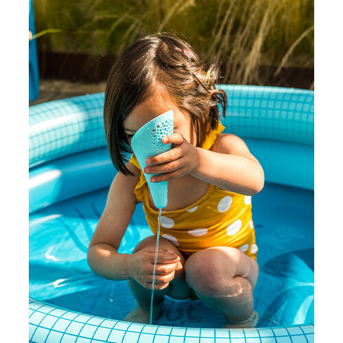 quut schep met zeef en bal cuppi 3-in-1 - blauw   | QU172994 | 2