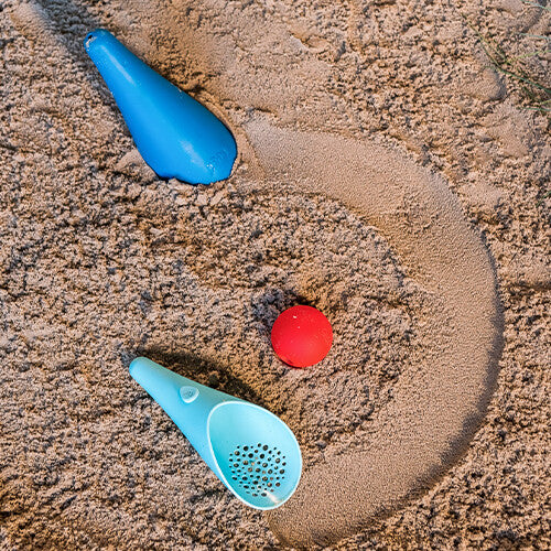 quut schep met zeef en bal cuppi 3-in-1 - blauw   | QU172994 | 3