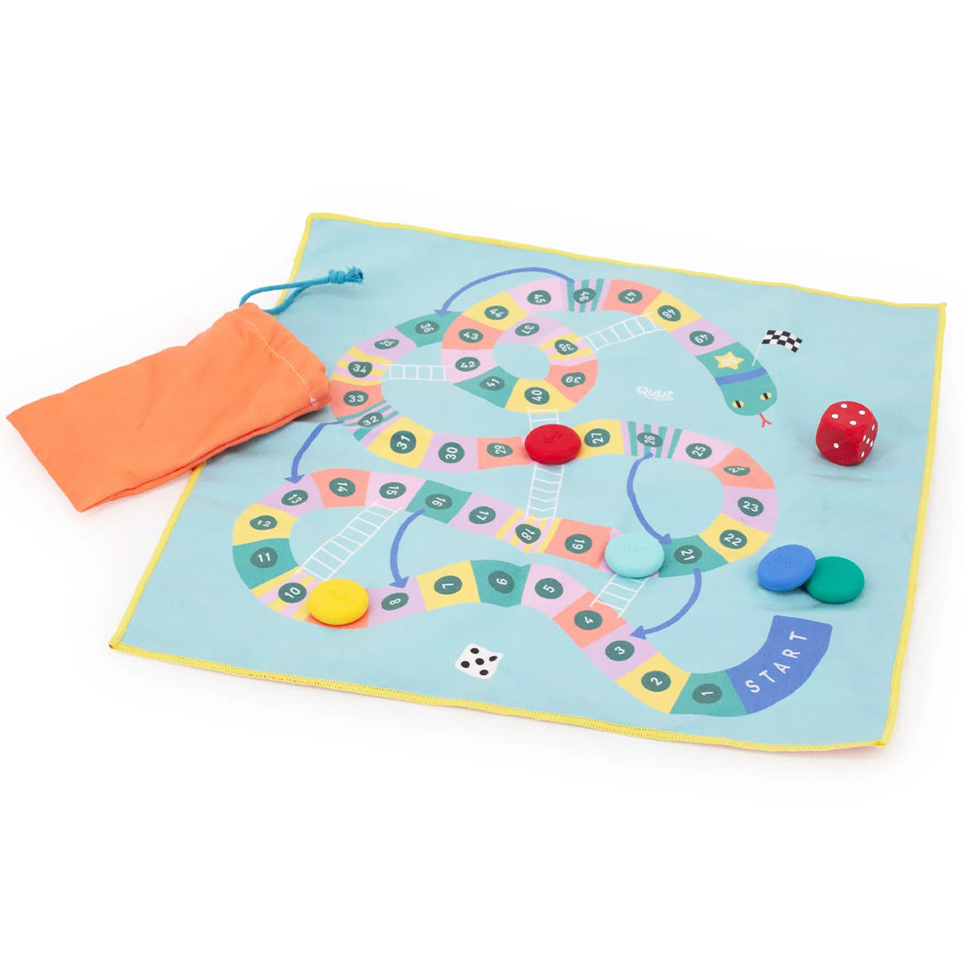 quut reisspel gans - slangen & ladders - 2-in-1 | QUUT175858 | 