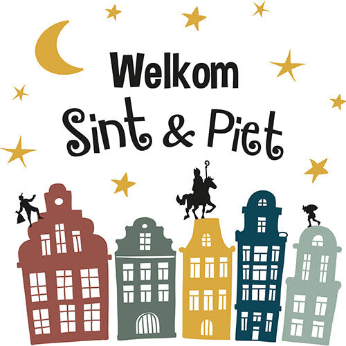 raamstickers welkom sint en piet | 65691 | 0