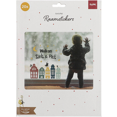 raamstickers welkom sint en piet | 65691 | 3