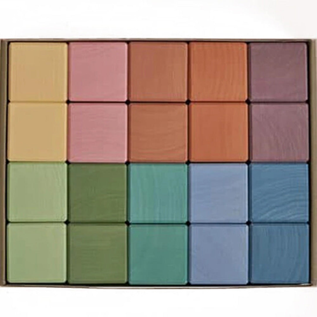 raduga grëz vierkante blokken - earth pastel - 20st | RG01001 | 