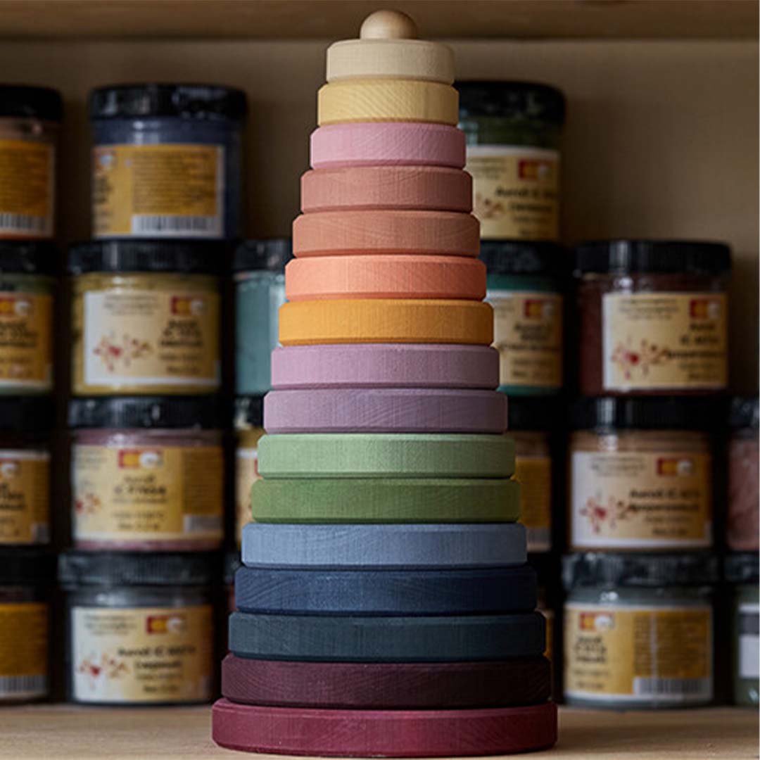 raduga grëz stapeltoren piramide - colorful | RG04023 | 4