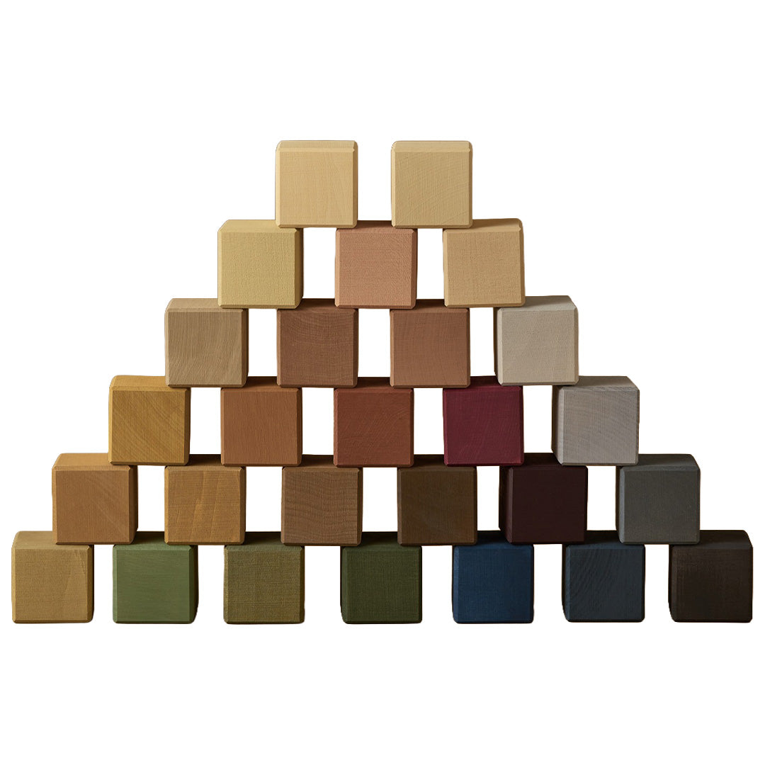 raduga grëz blokken kubus naturel - 27st | RG01018 | 4
