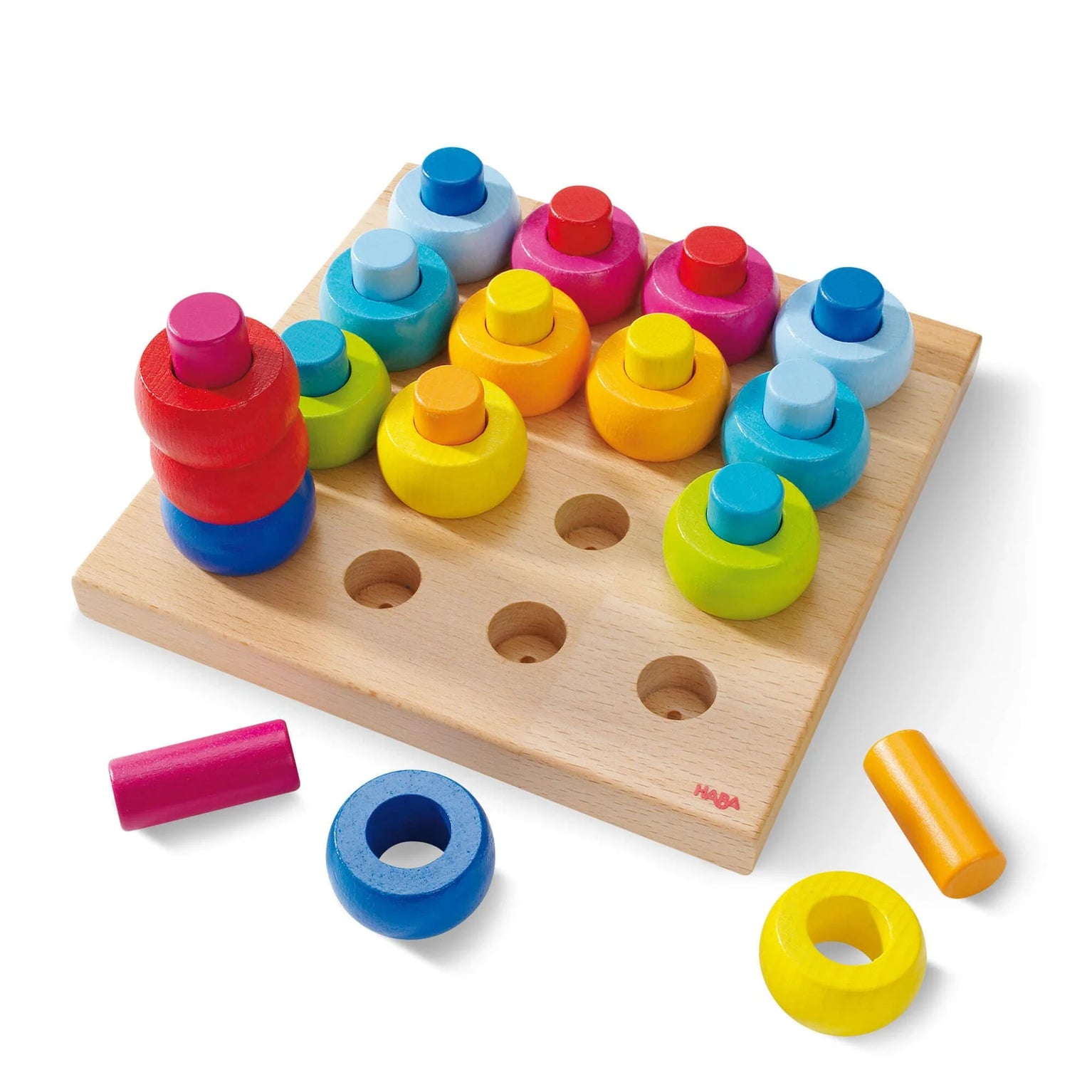 haba opsteekspel - kleurenringen | 2202 | 