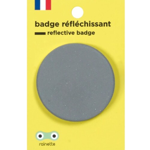 rainette reflecterende badge zilver - 38 mm   | BADG-ARG-PT | 0