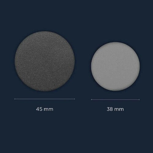 rainette reflecterende badge zilver - 38 mm   | BADG-ARG-PT | 1