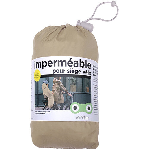 rainette regenjas voor in het fietsstoeltje - beige  | IMP-BEI | 0