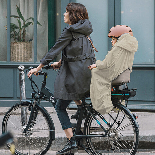rainette regenjas voor in het fietsstoeltje - beige  | IMP-BEI | 2