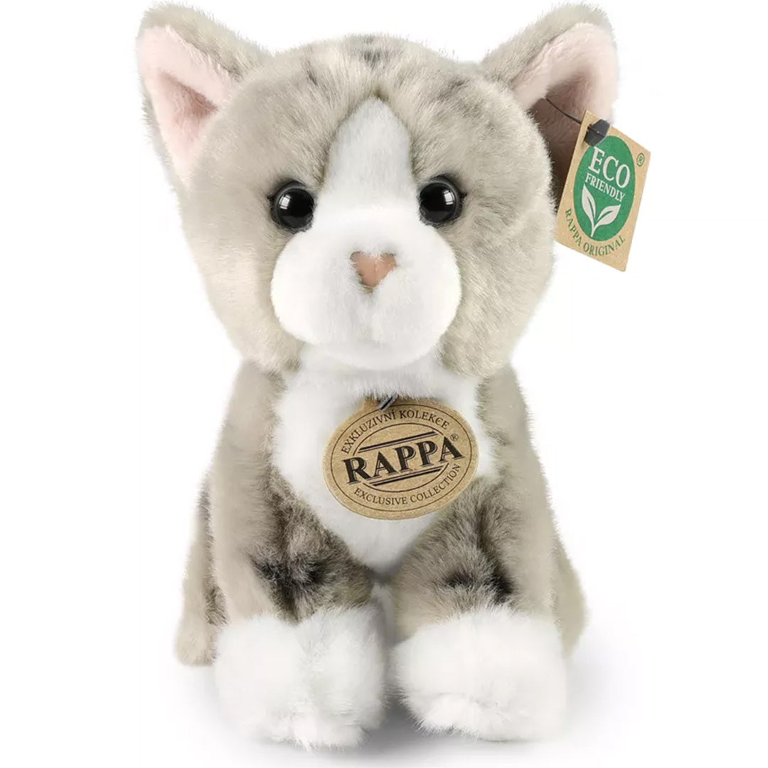 rappa knuffelkat grijs - 18 cm | RAP222595 | 1