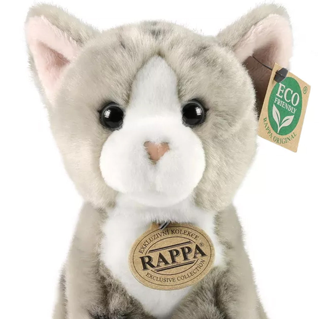 rappa knuffelkat grijs - 18 cm | RAP222595 | 3