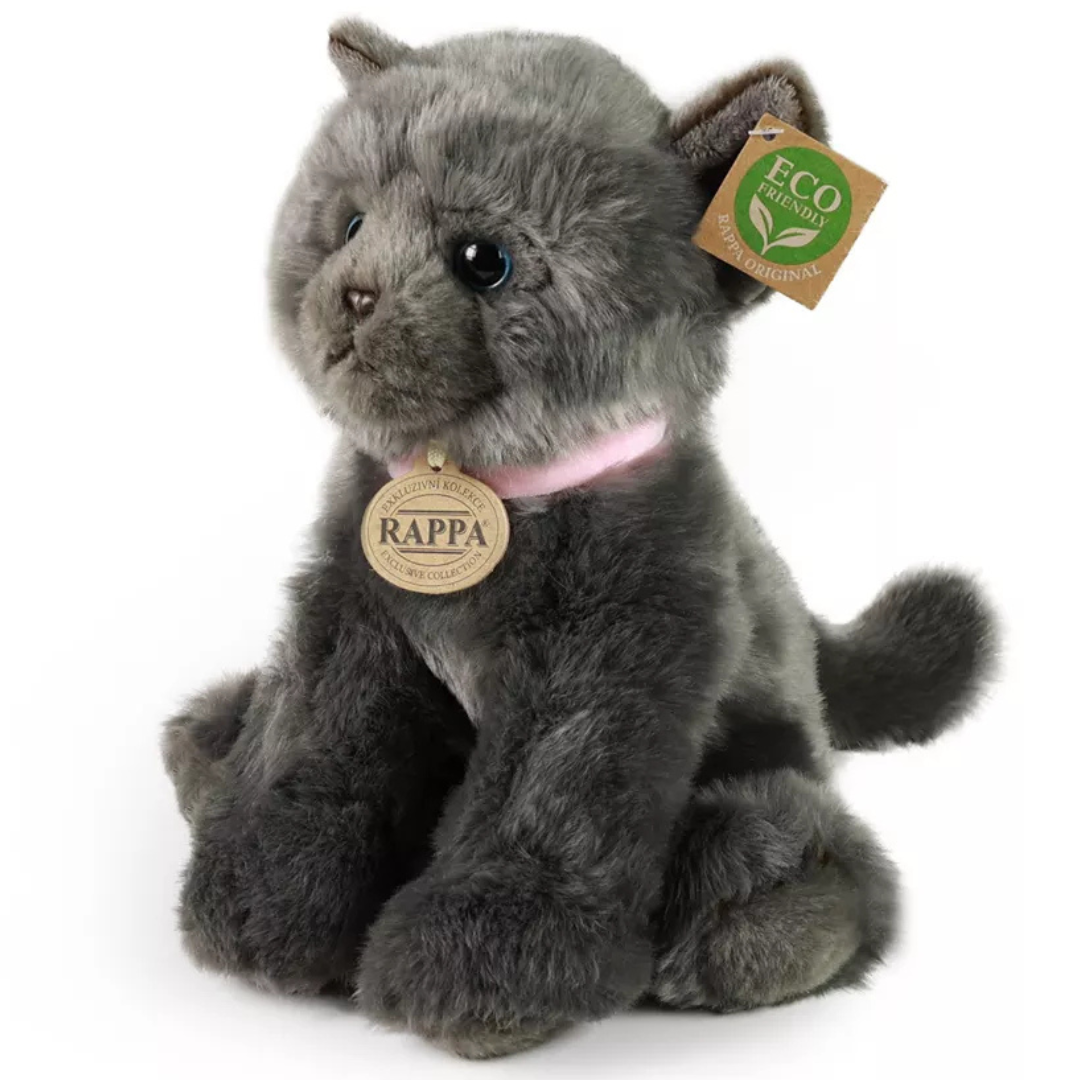 rappa knuffelkat grijs - 25 cm | RAP230767 | 0